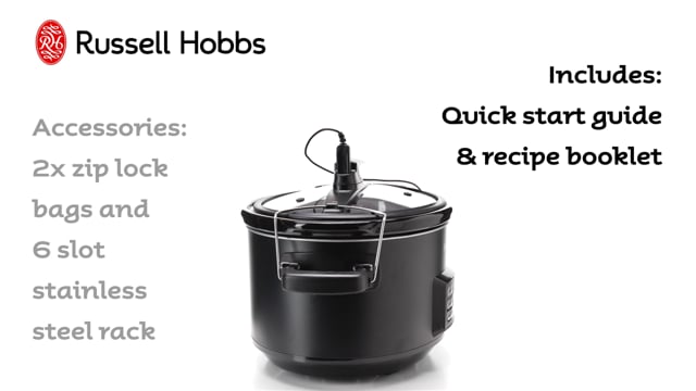 guide Thicken Monarch Buy Russell Hobbs Master Slow Cooker and Sous Vide | Harvey Norman AU