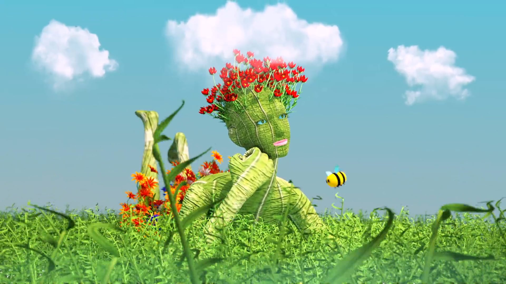 Woman with a bee on Vimeo