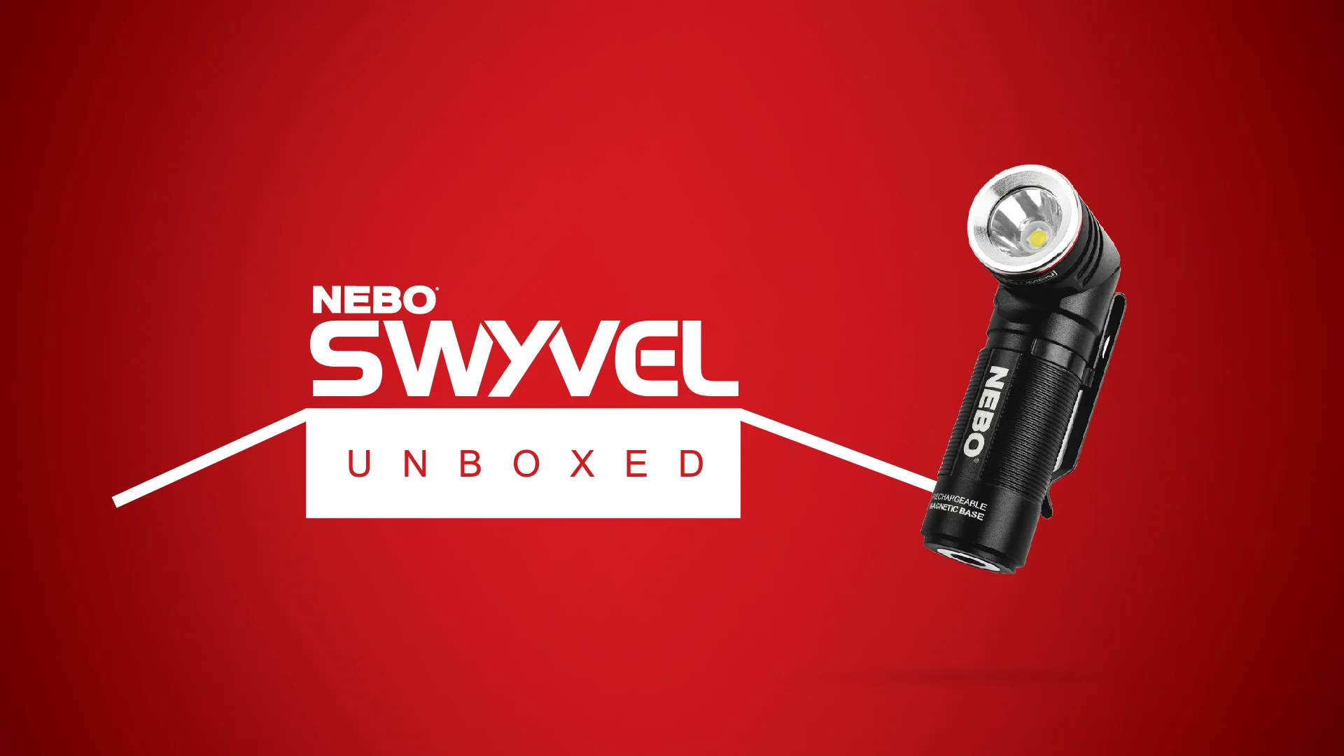 nebo down angle head flashlight with magnetic base NEBO Unboxed: SWYVEL