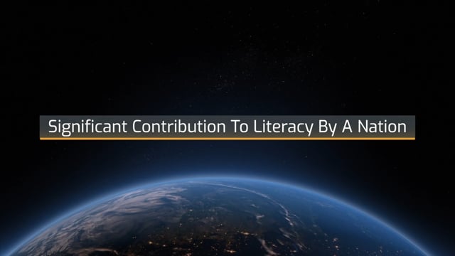 SIGNIFICANT CONTRIBUTION TO LITERACY BY A NATION