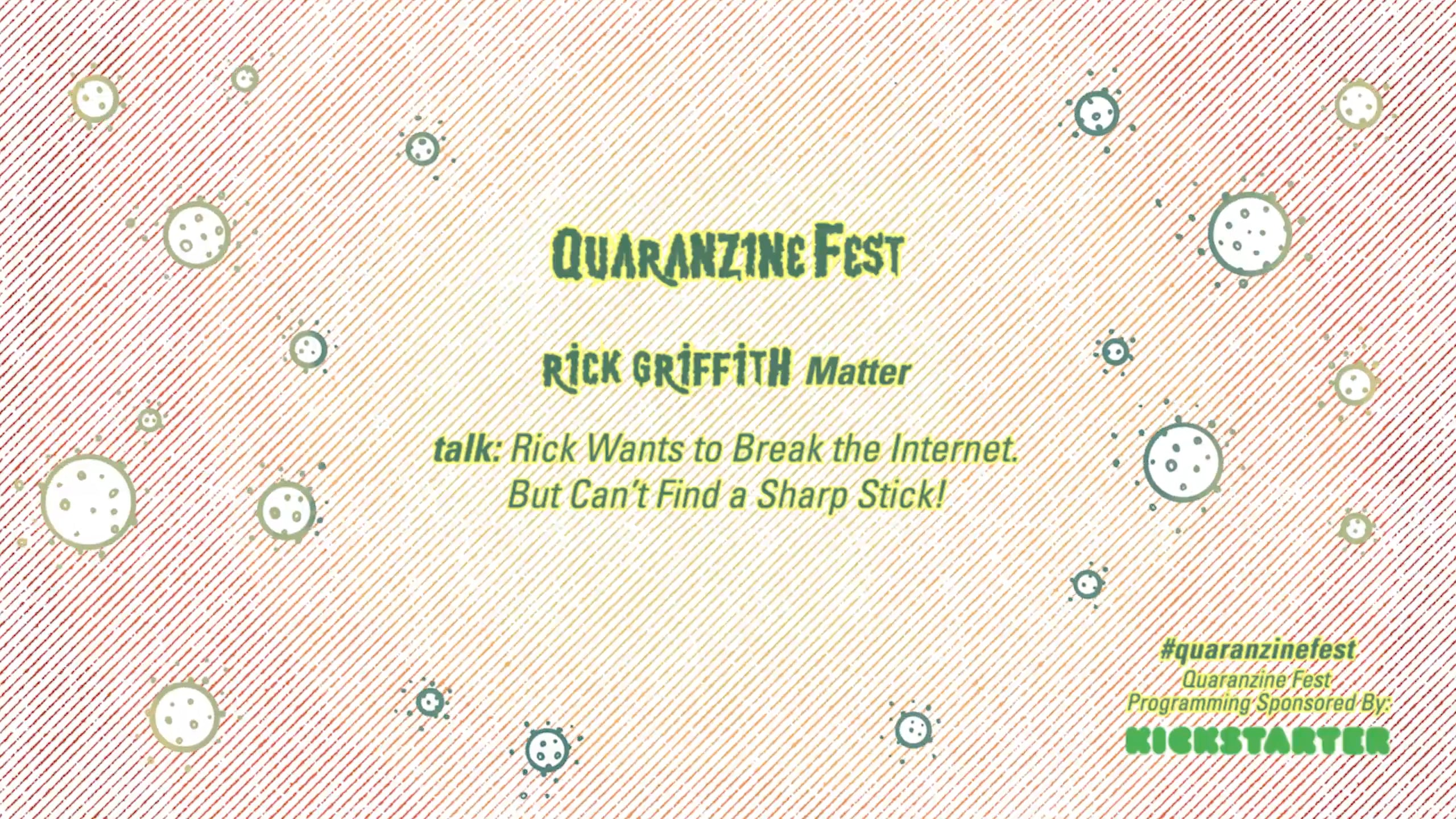 Fest | Rick Wants to Break the Internet. But Can't Find a Sharp Stick! | Rick MATTER on Vimeo