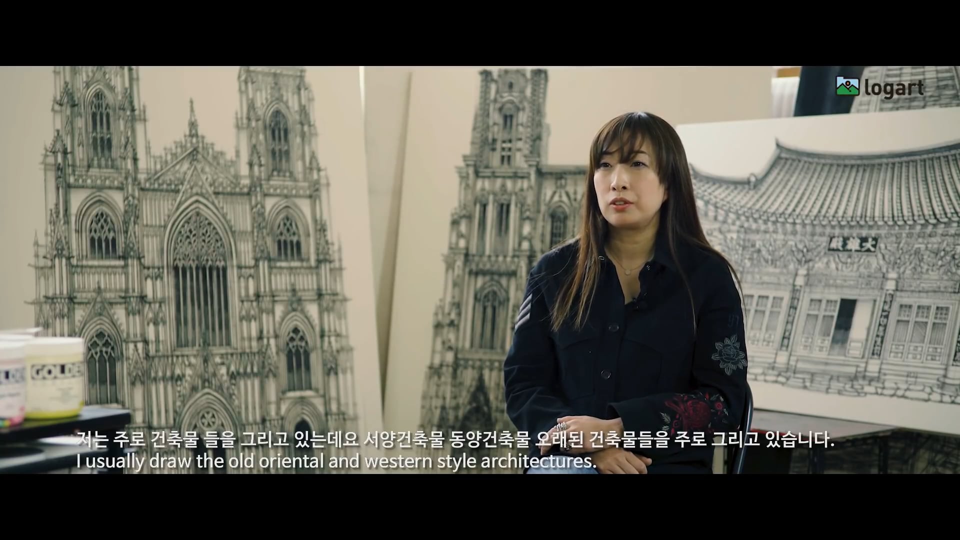 [logart 로그아트]한국화가 이여운 + 작가인터뷰 + 작품설명 + 작품소개