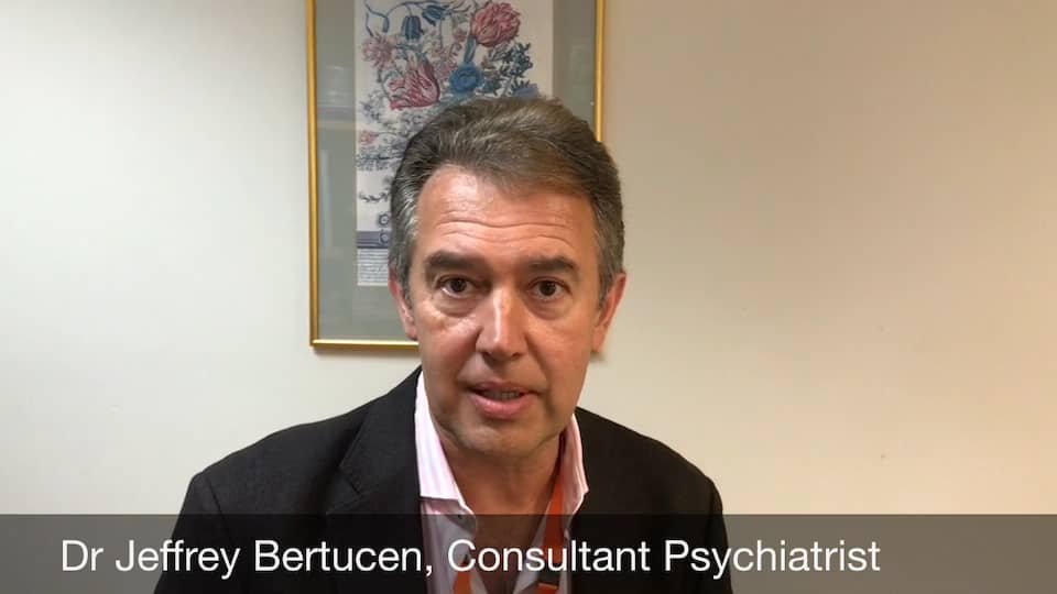 A message from our psychiatrists Dr Jeff Bertucen, St John of God