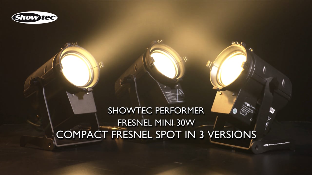 SHOWTEC Performer Fresnel Mini. Order codes 33053, 33054 and 33055.