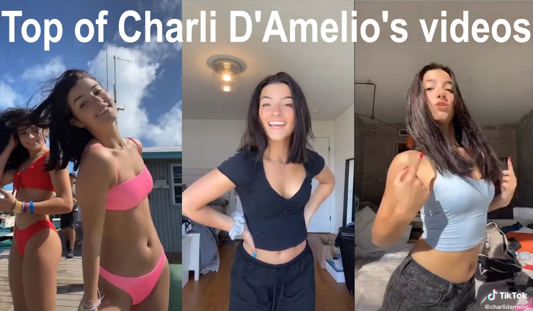 Charli D’amelio new TikTok trending compilations (with song titles)