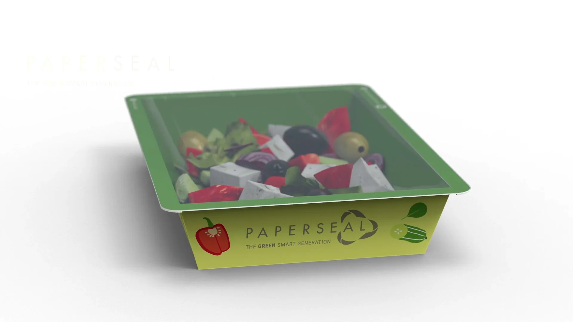 PaperSeal Slice® Tray: Barrier Lined Paperboard Trays - Graphic