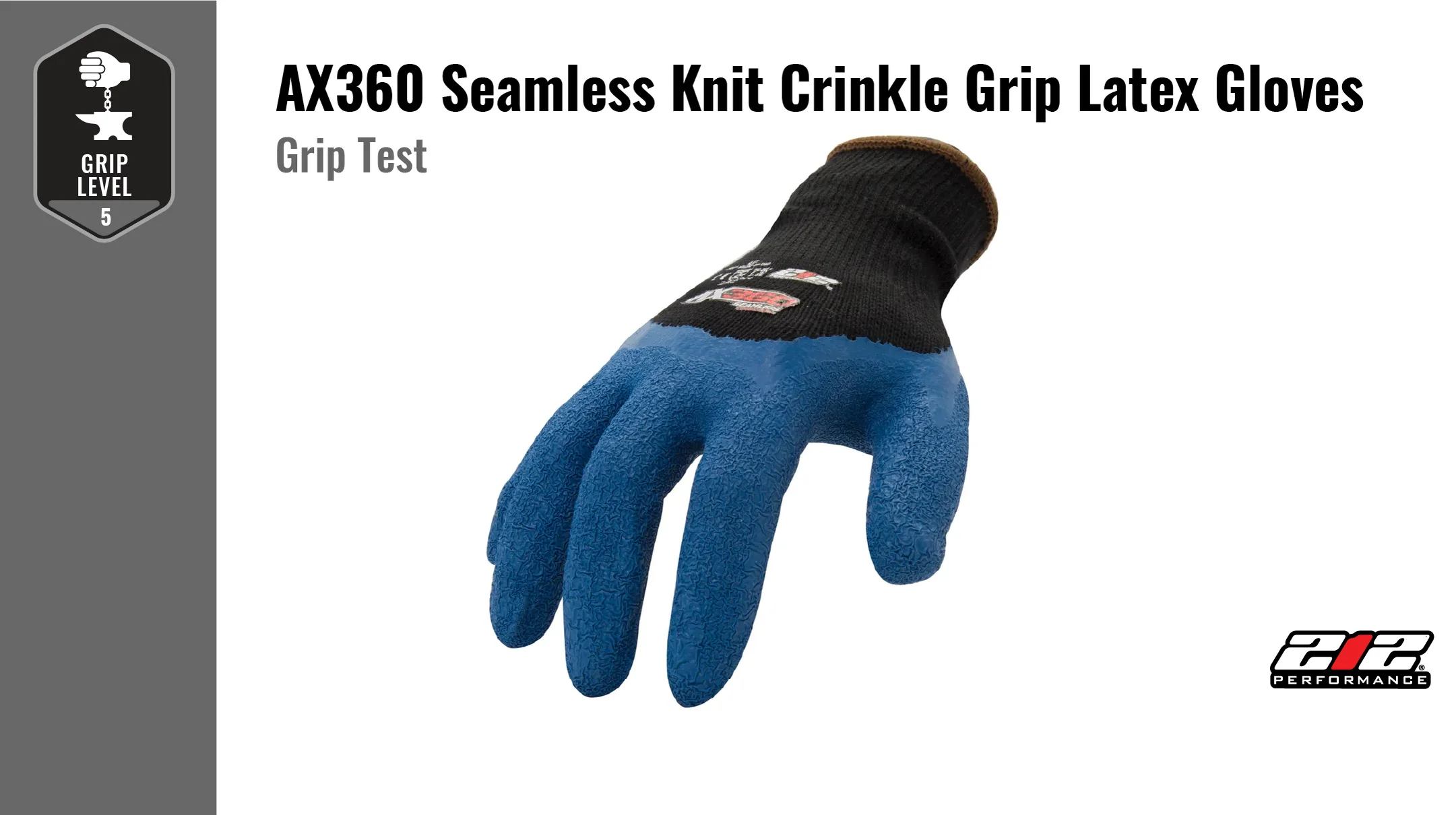AX360 Seamless Knit Crinkle Grip Latex Gloves Grip Test | AXCRG-05 on Vimeo