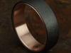 Men&#39;s Band in Tantalum &amp; 14K Rose Gold