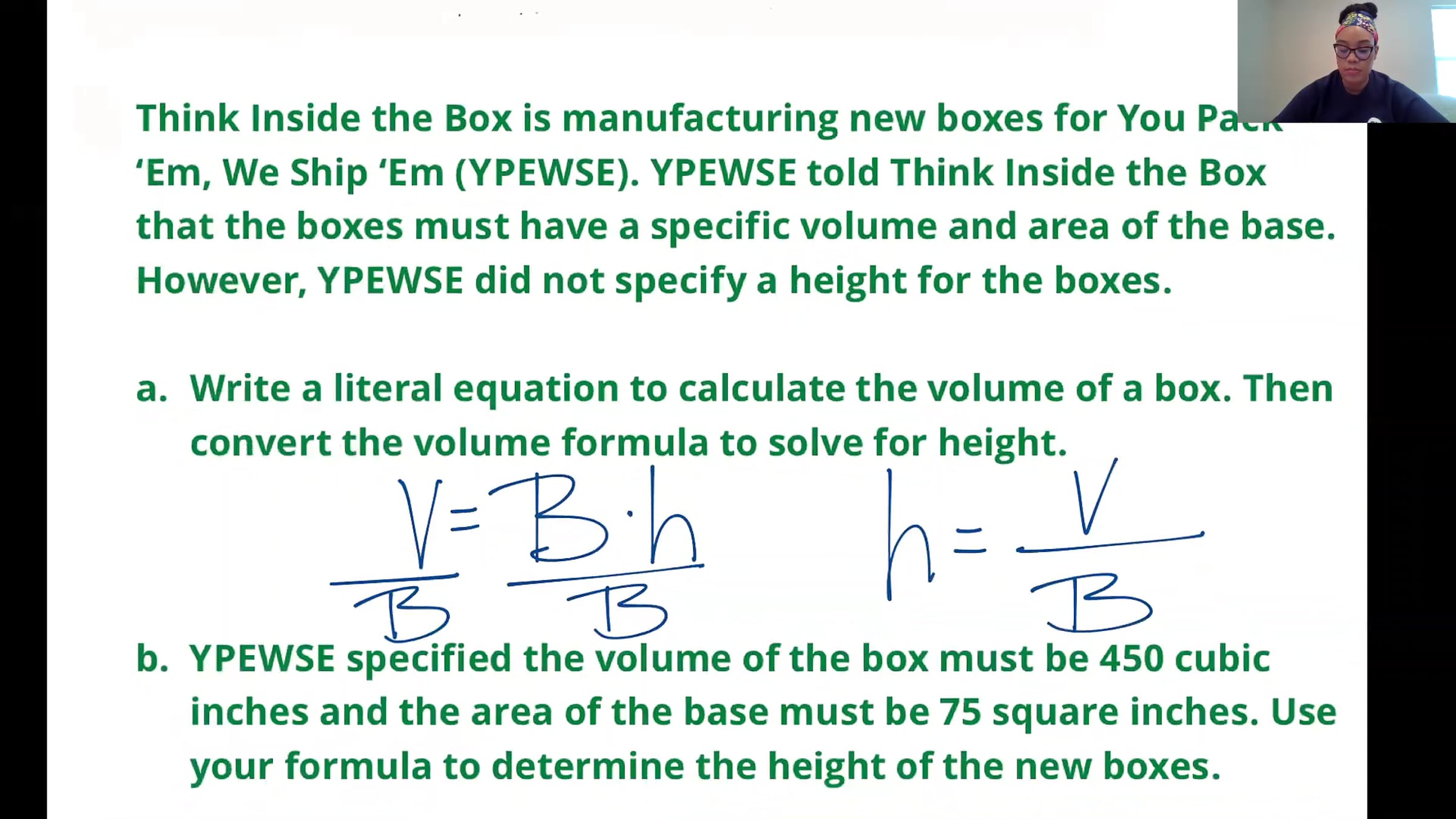 A1-M2-T2-L2-Literal Equations-Lesson Overview 2 | Videos & Movies on Vimeo