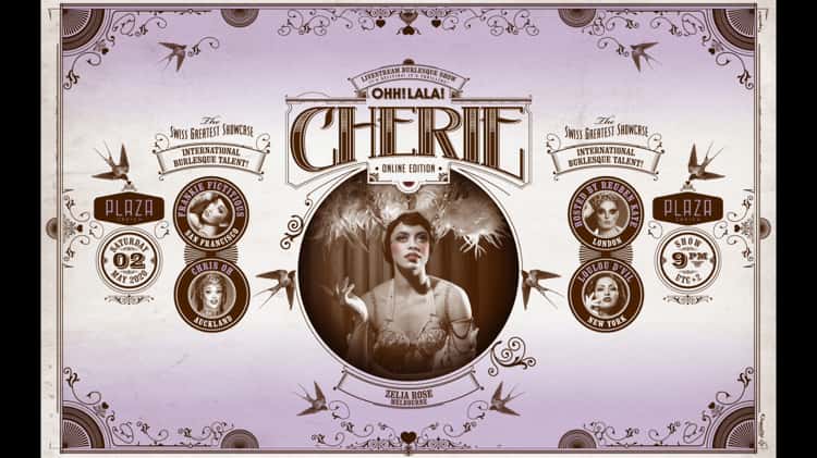 Ohh LaLa Cherie! May 2nd 2020 International burlesque live stream show on  Vimeo
