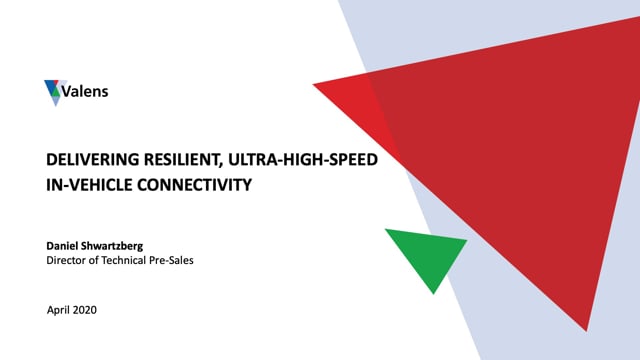Delivering resilient, ultra-high-speed in-vehicle connectivity