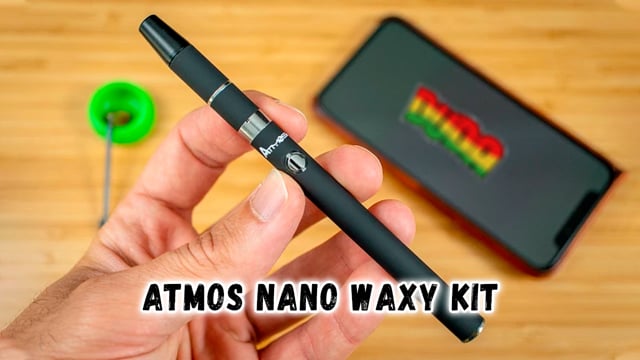 Портативный вапорайзер Atmos Nano Waxy Kit-Concentrate Pen Vaporizer-Two Chambers (Атмос Нано Вакси Пен Ту Чемберс)