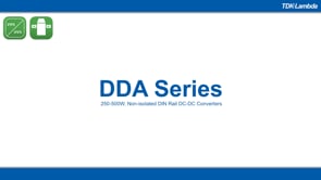 DDA 250-500W non isolated DIN Rail DC-DC Converters Video