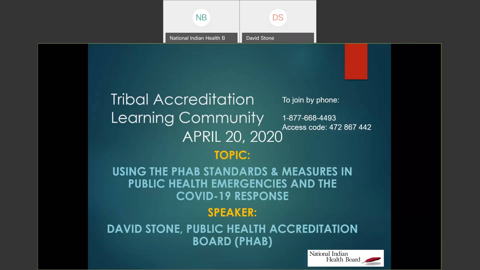 April TALC Using the PHAB Standards& Measures in Public Health