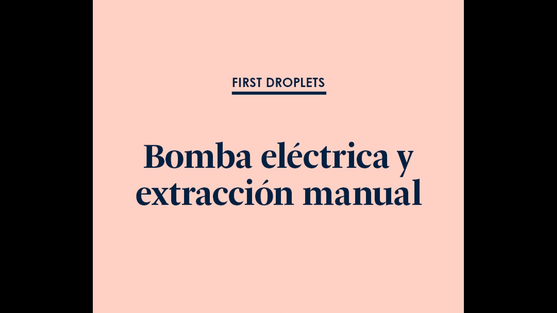 Bomba eléctrica y extracción manual