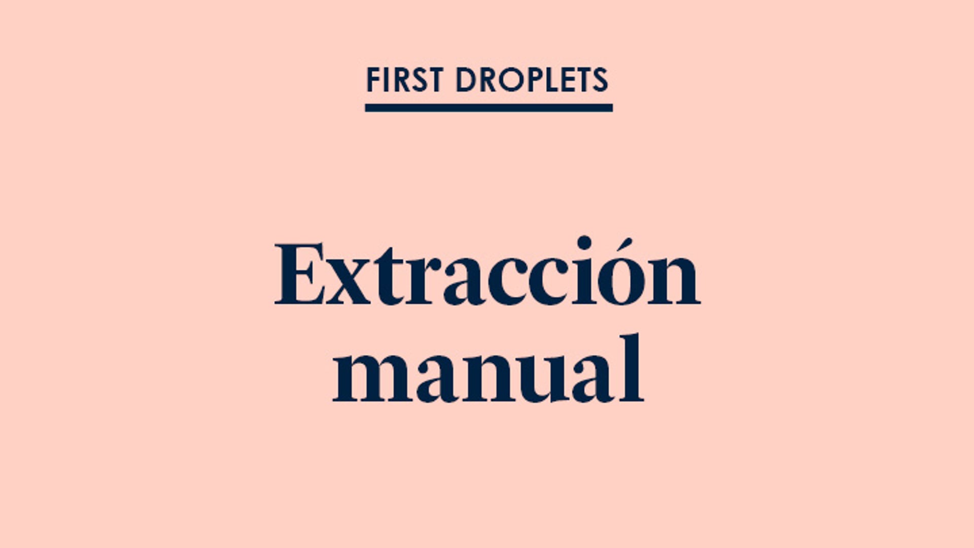 Extracción manual