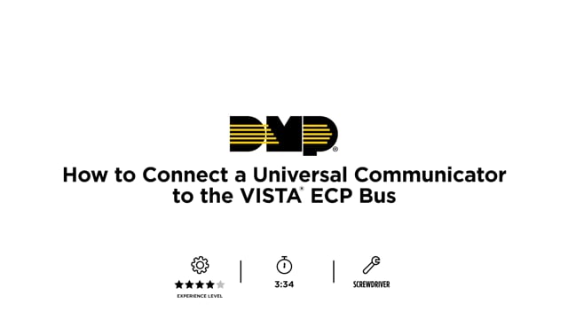 How to Connect a Universal Communicator to the VISTA® ECP Bus