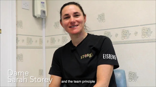 Skære Kirkestol Ged Paralympian Dame Sarah Storey & Elite Women's Cycle Team at Sancta Maria  Hospital