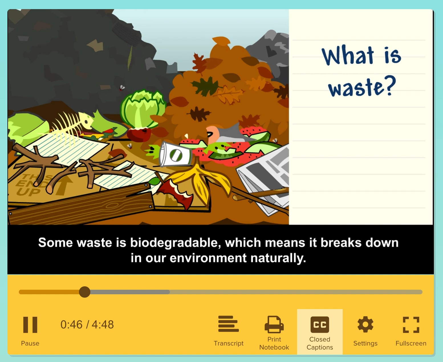 Brain Pop Jr. Reduce Reuse Recycle on Vimeo