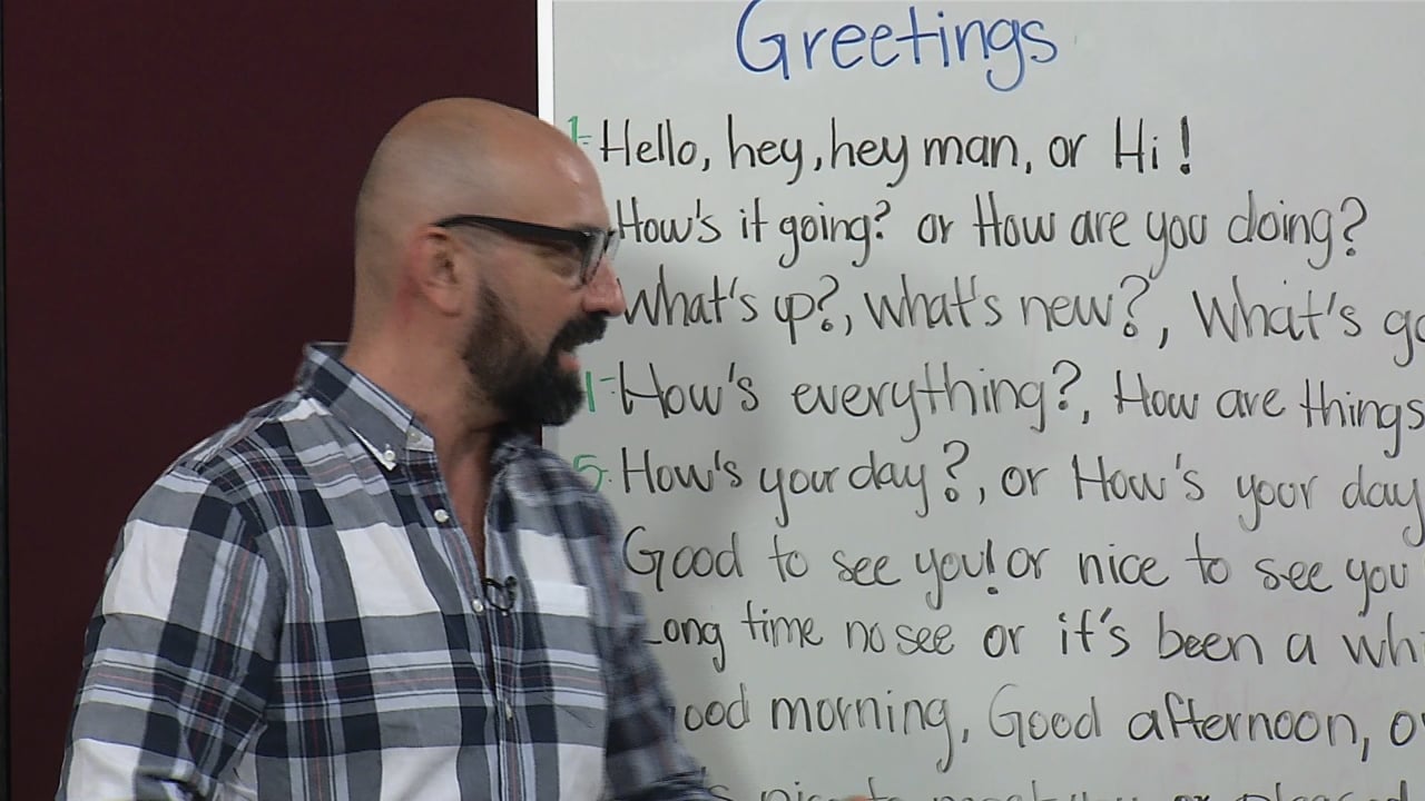 Greetings, farewells and subject pronouns
