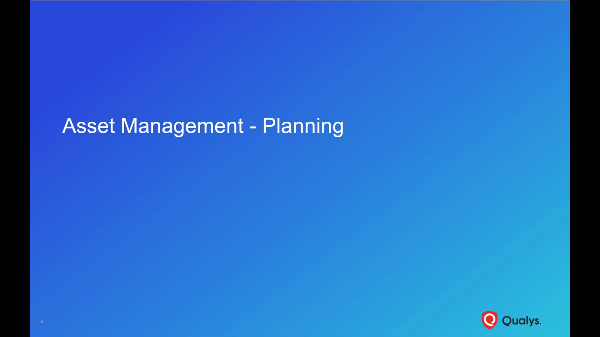Asset Management - Planning
