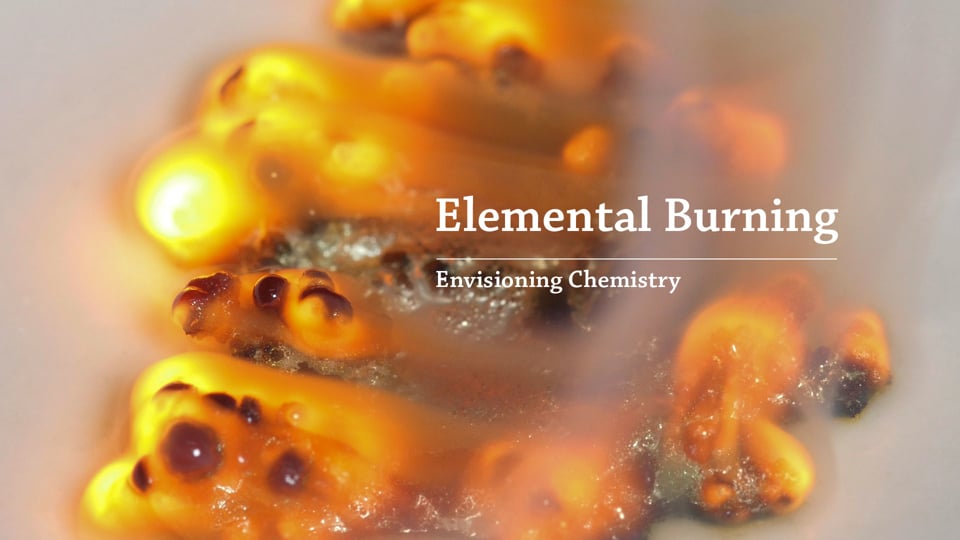Wyobrażanie sobie chemii: spalanie pierwiastków