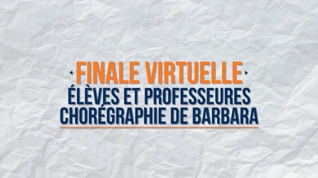 Finale chorégraphie de Barbara
