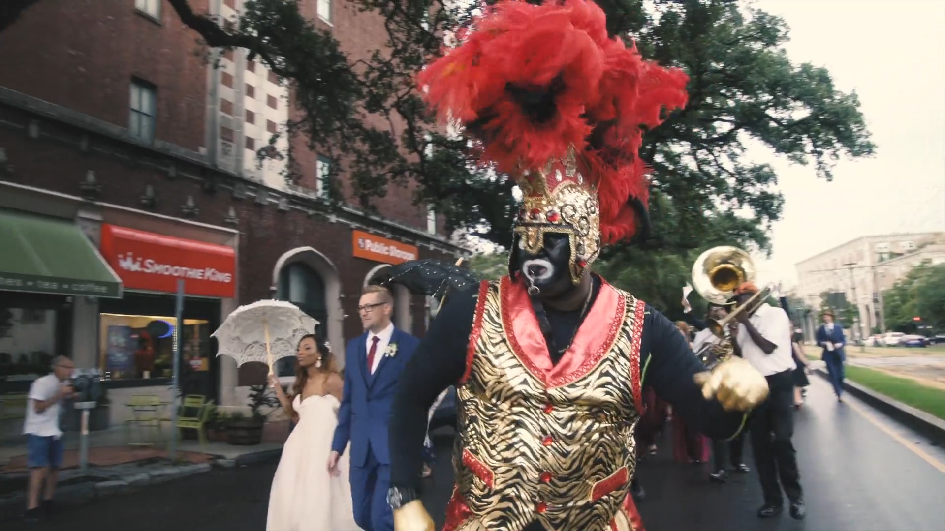 This New Orleans Second Line Wedding Will Make You Get Up and Dance | Kahran & Jonathan