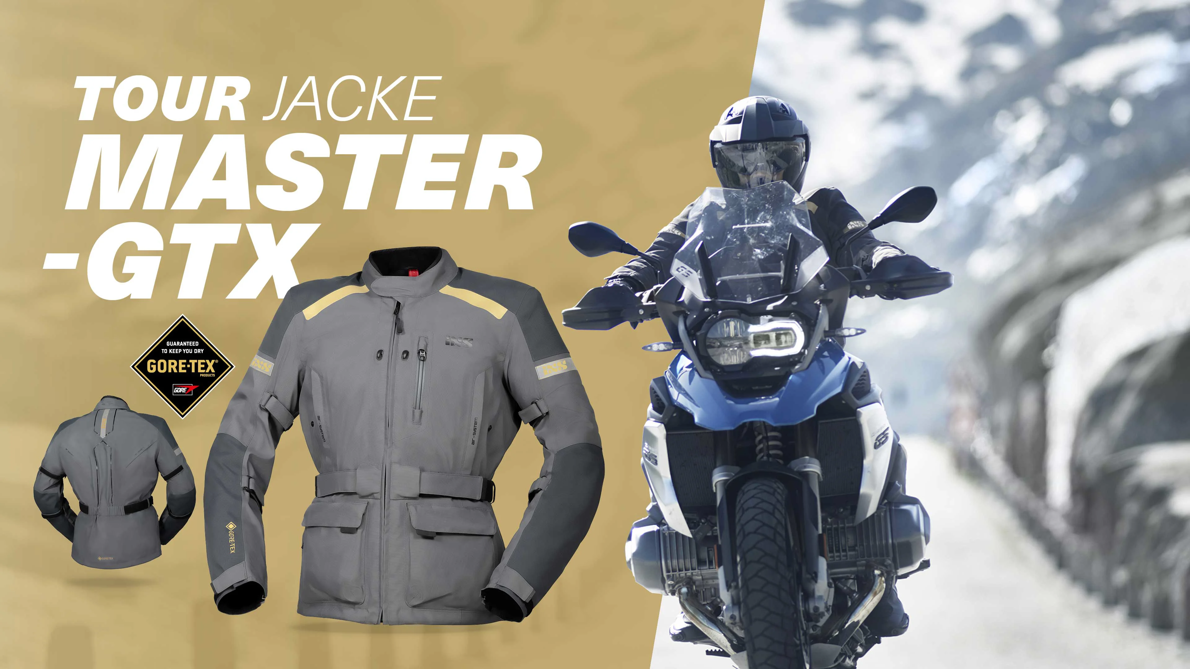IXS Tour Jacket Master-GTX light grey-dark grey – iXS.com