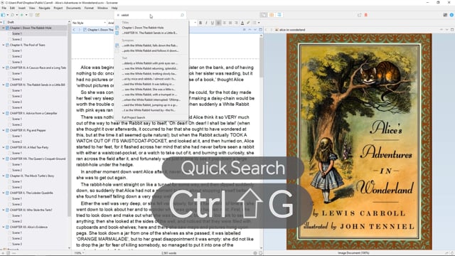 Finding Your Words with Quick Search