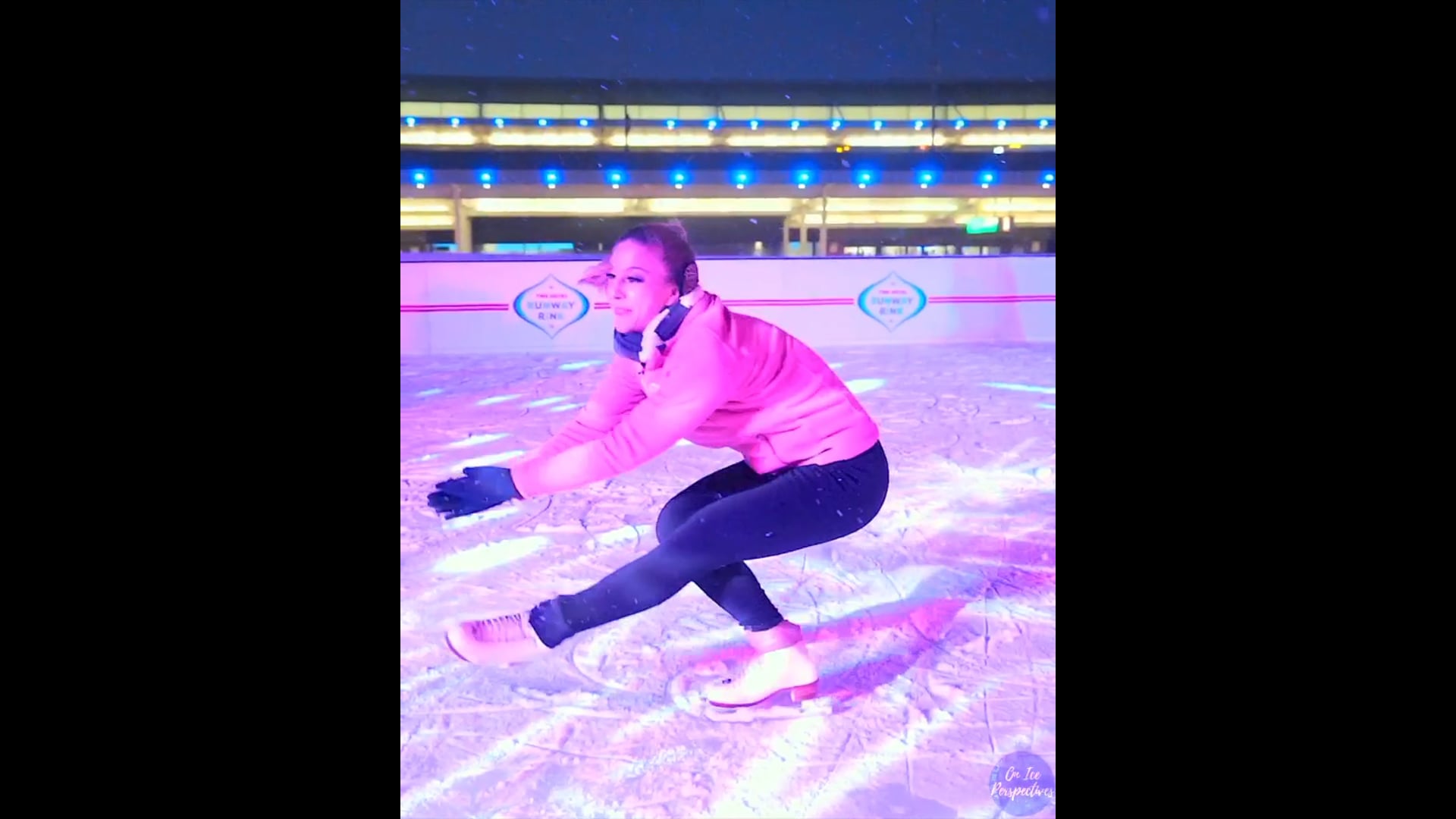 Ice Skating rehearsal at TWA Hotel