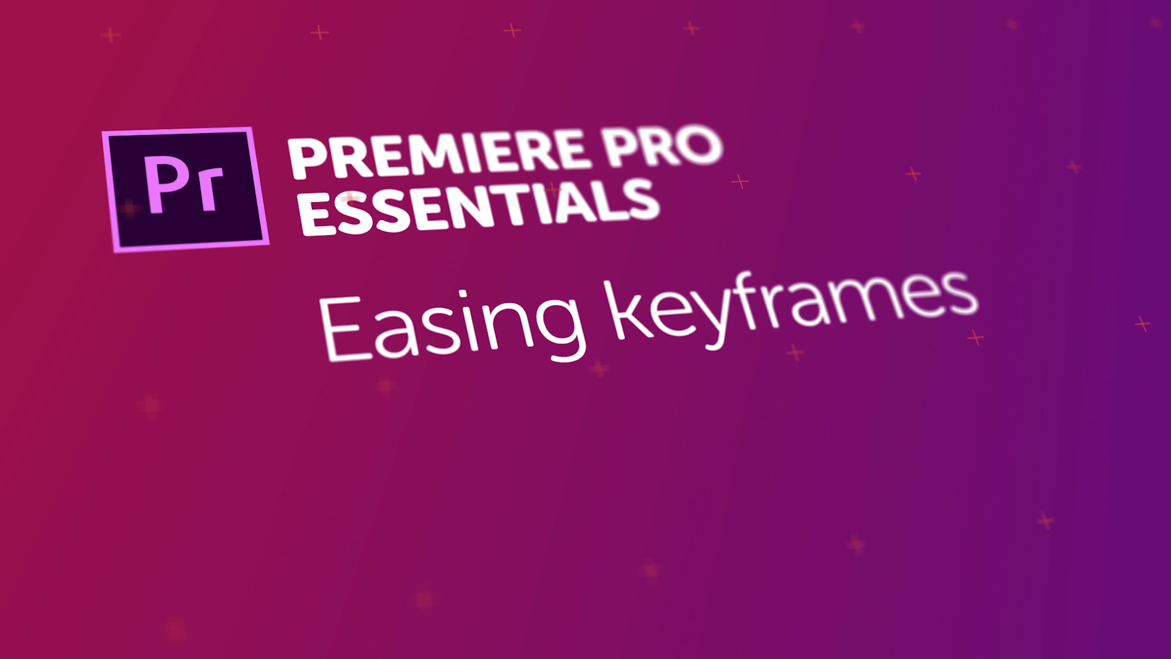 How to apply easing to keyframes in Premiere Pro | Bring Your Own Laptop