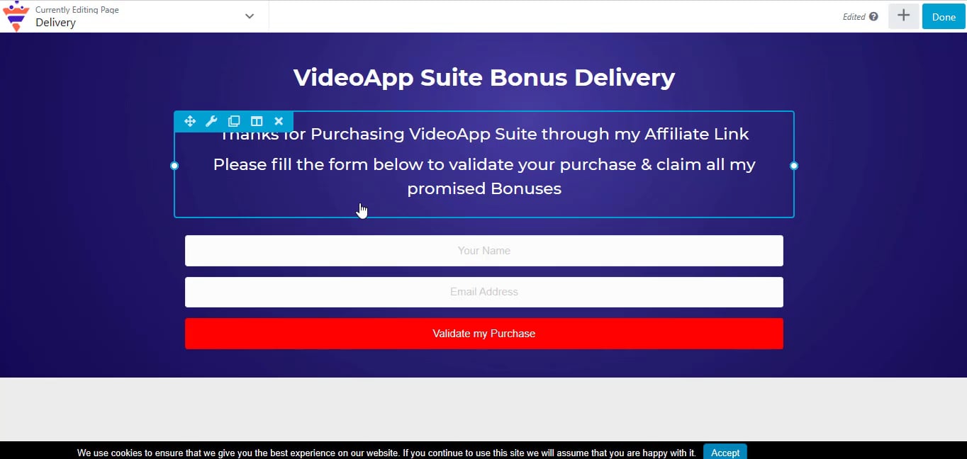 Embed Html Form on Vimeo