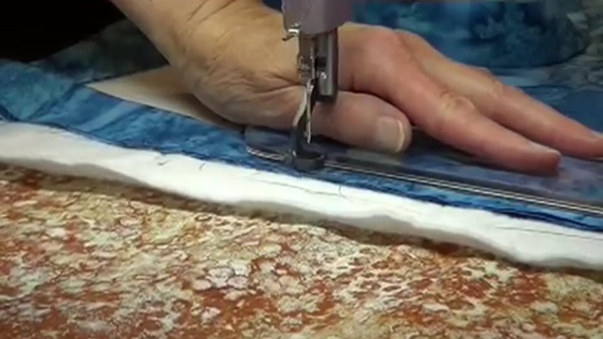 Sewing Binding On with a Longarm