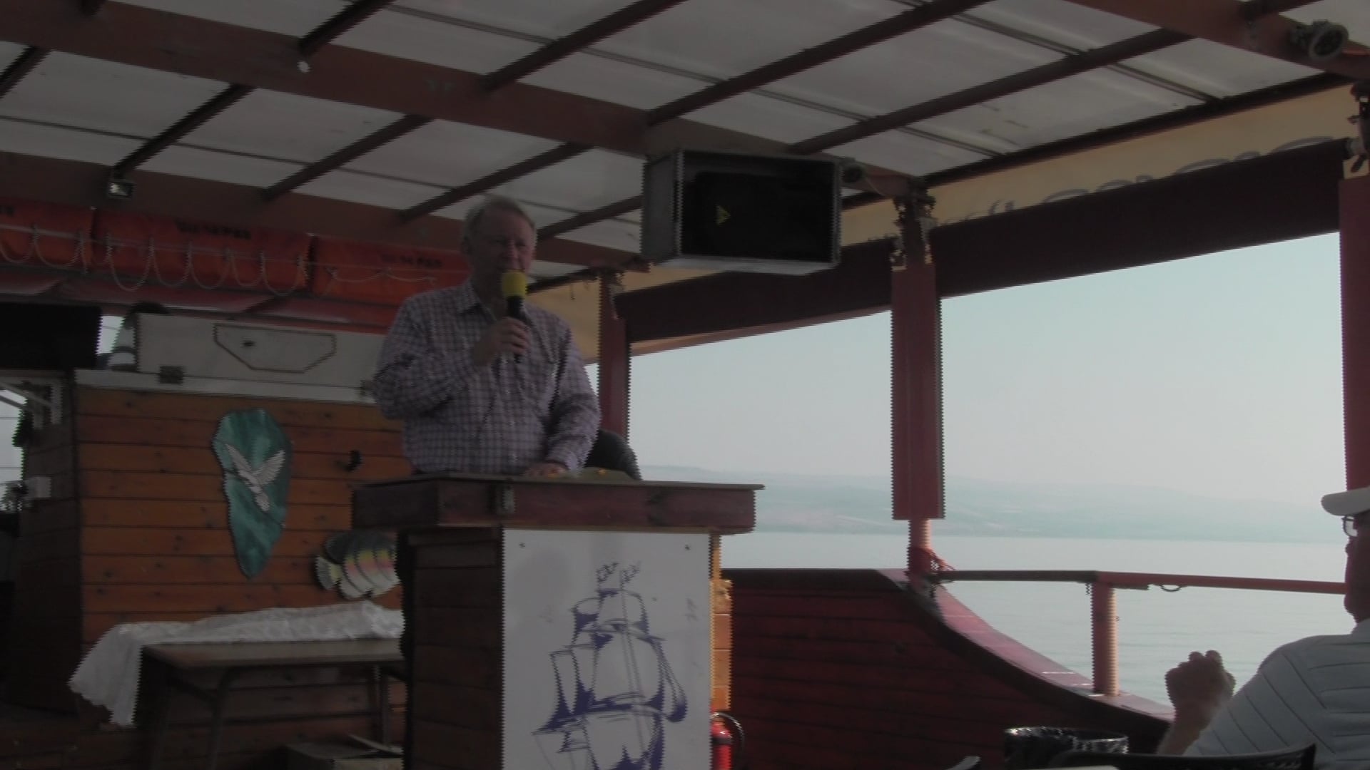 Speaking on the Sea of Galilee