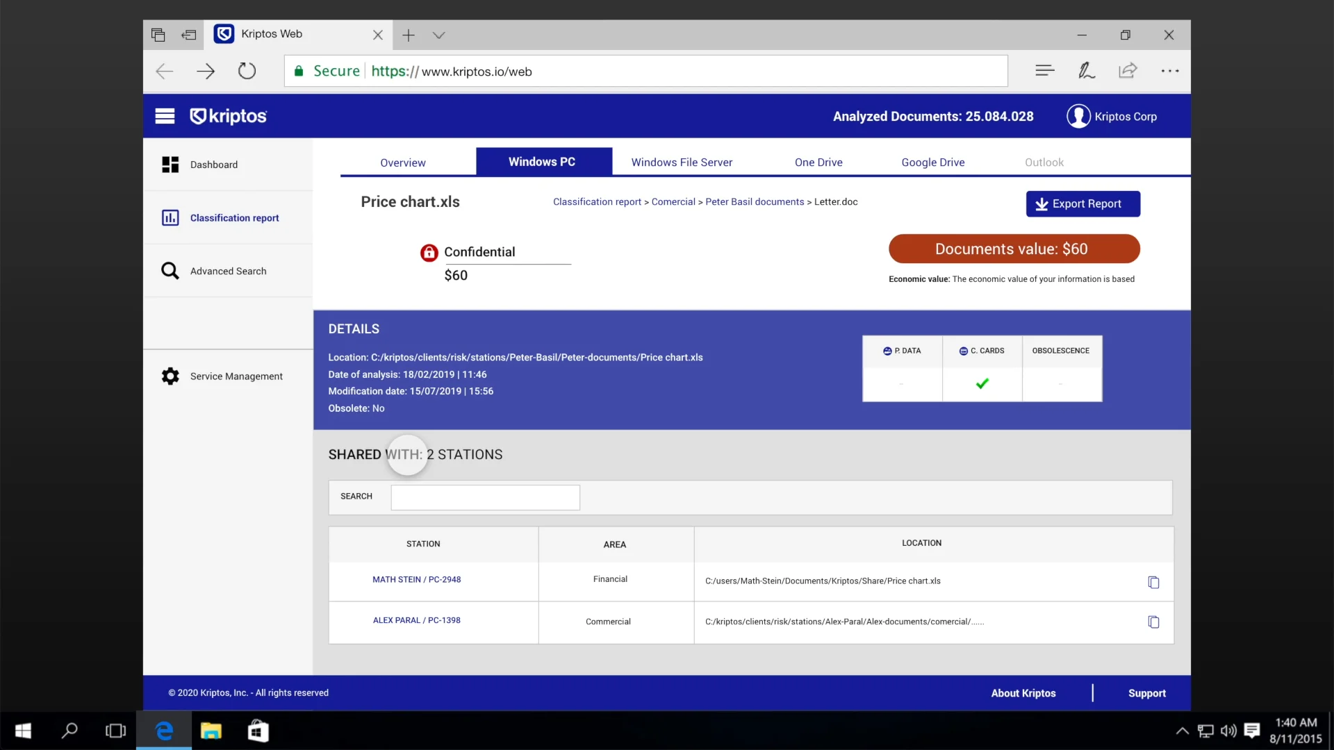 Kriptos DEMO [PC+One Drive] / New Web Dashboard