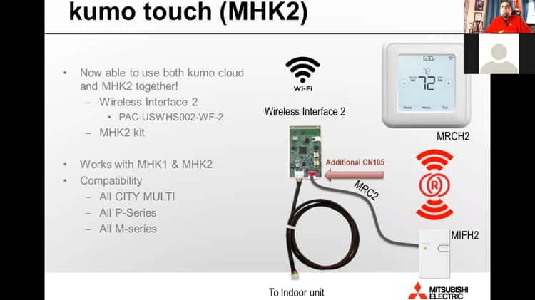 Mitsubishi MHK2 Wireless Remote Controller Kit