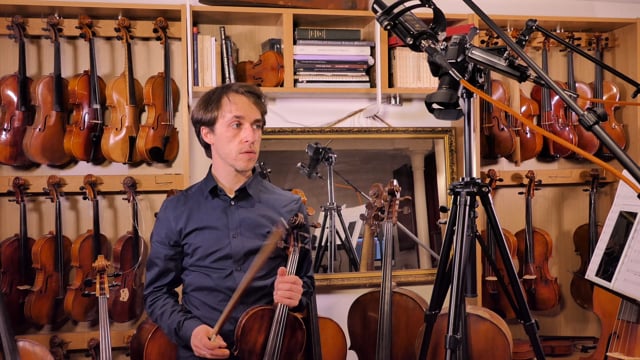 Viola Chapter 2: Finger pattern 4, Low first finger (♩=80) sTTT
