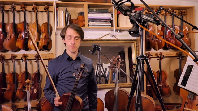 Viola Chapter 2: Finger pattern 4, Second finger (♩=40) sTTT