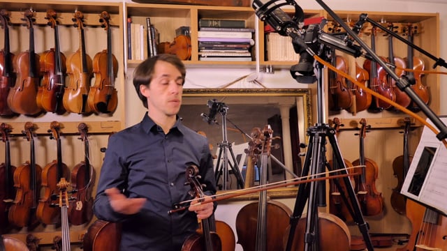 Viola Chapter 2: Finger pattern 4, Second finger (♩=60) sTTT