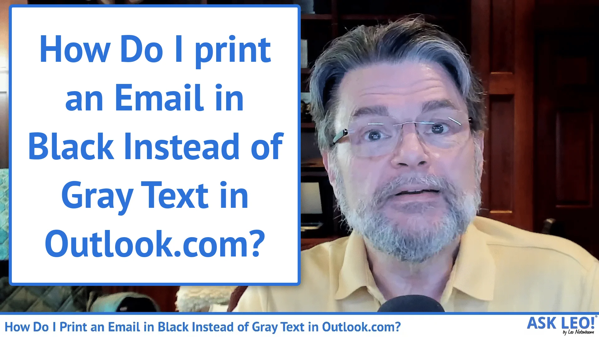 How to Print Email from Outlook or Outlook.com