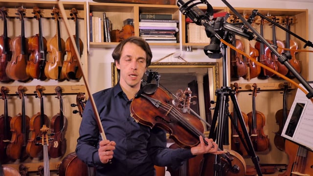 Viola Chapter 2: Finger pattern 4, Fourth finger (♩=40) sTTT