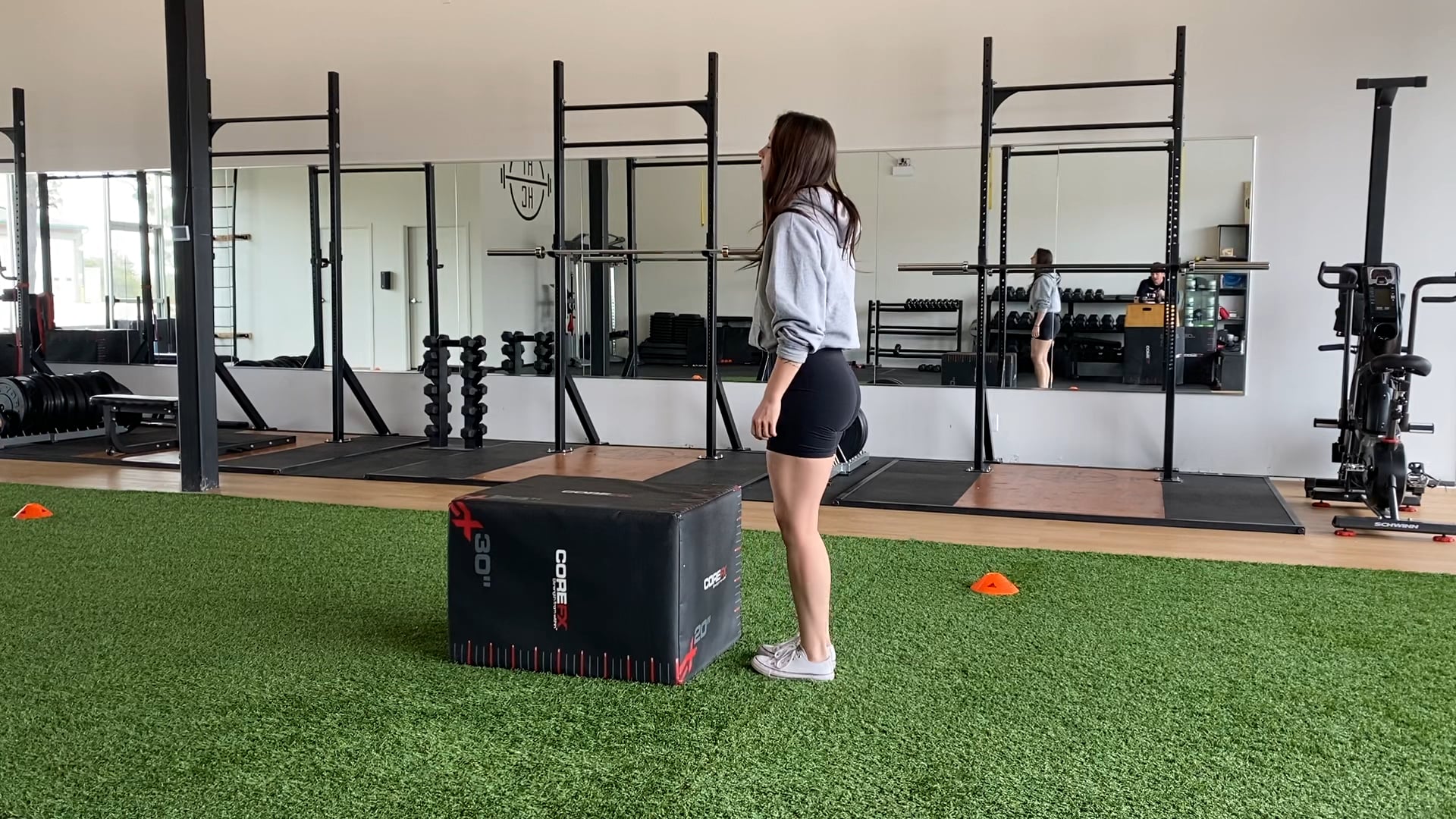 BOX body weight single leg controlled step up on Vimeo