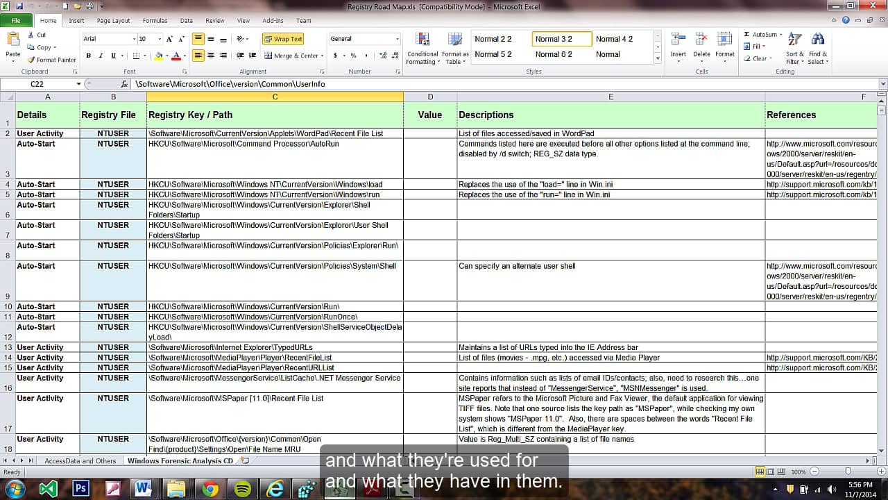 Digital Forensics f5b3 - Creating Your Own Forensics Registry Reference ...