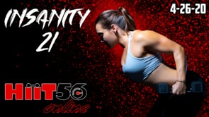 Insanity 21 | Massive Calorie Blast | with Pam | 4/26/20