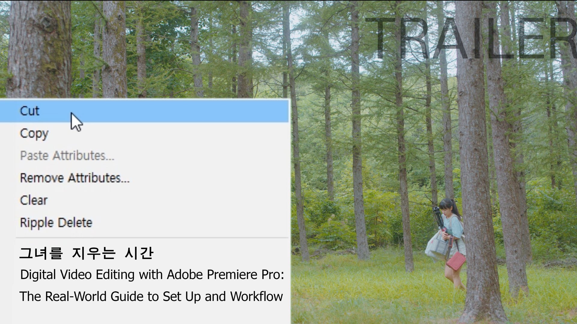 [TEASER] 그녀를 지우는 시간 Digital Video Editing with Adobe Premiere Pro: The Real-World Guide to Set Up and Workflow