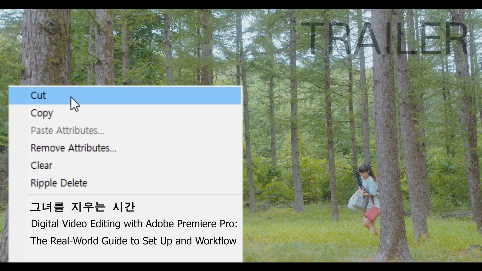 [TEASER] 그녀를 지우는 시간 Digital Video Editing with Adobe Premiere Pro: The Real-World Guide to Set Up and Workflow