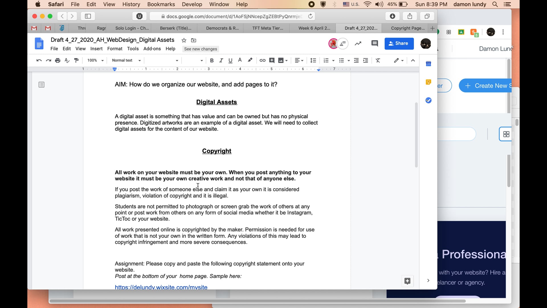 how to add text (copywrite)