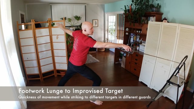 Footwork Lunge to Improvised Target | RA Solo