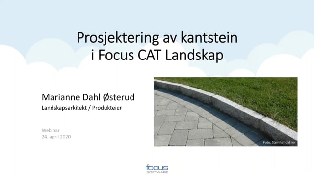 Prosjektering av Kantstein i Focus CAT Landskap